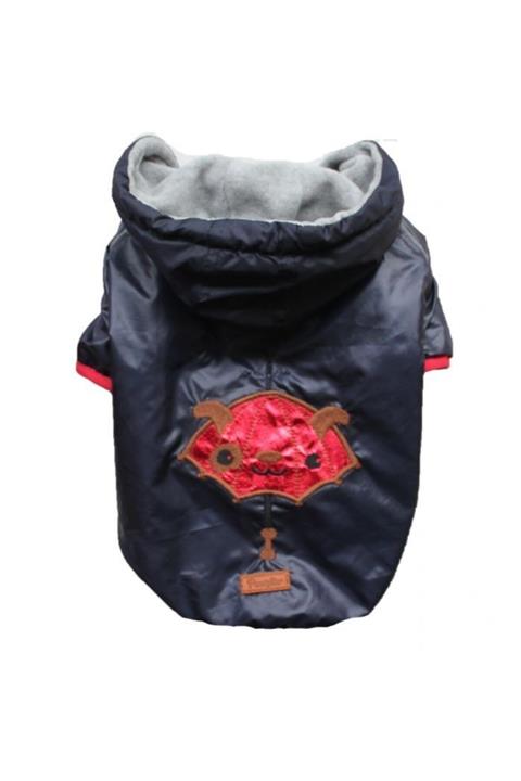 Olay Pet Navy Umbrella Raincoat Küçük Ve Orta Irklar Için Kapşonlu Mont Yağmurluk Köpek Kıyafeti