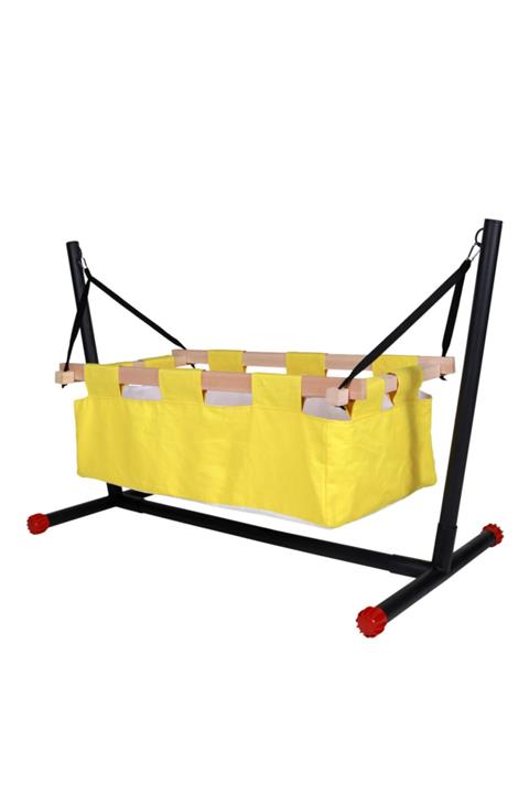Bila Baby Sarı Portatif Tüllü Bebek Beşiği Hamak Salıncak Bebek Yatağı Park Yatak