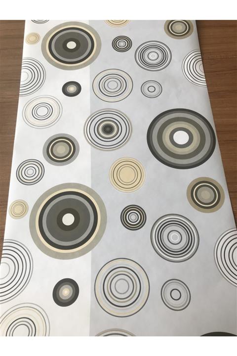 BAŞYAPI DİZAYN Gri Geometrik Desen Ithal Duvar Kağıdı (5m²)