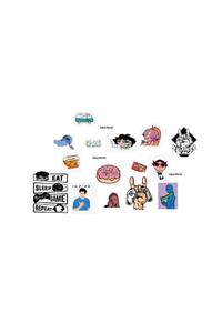 ZobarMarkt 15'li Defter Ajanda Planner Bullet Journal Laptop Masa Ve Çanta Sticker Set