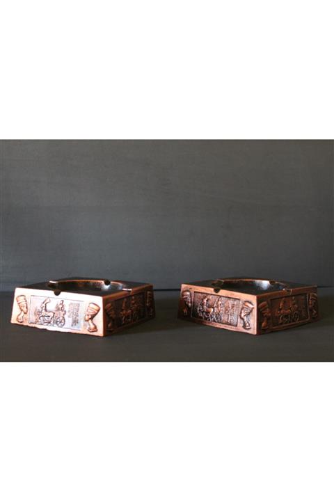 İSİS HOBİ TASARIM AKSESUARLARI Mısırlı Obje Küllük ( Ikili Set)