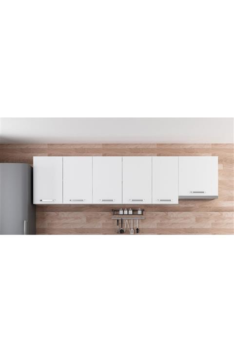 Minar 280 cm Mutfak Dolabı Beyaz 280-b11 Üst Modül