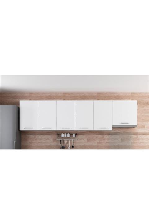 Minar 285 Cm Mutfak Dolabı Beyaz 285-b7-üst Modül