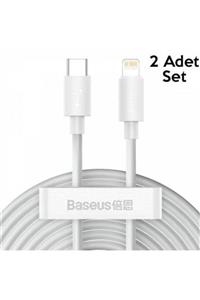 Baseus 1.5mt 2 Adet 20w Pd Lightning Iphone 12,11,xs,xr Usb-c To Lightning Şarj Kablosu 2 Adet Set