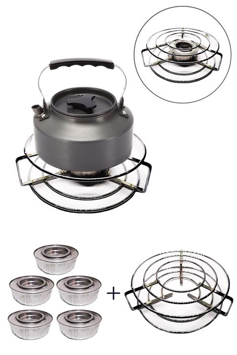 Pembe Karınca 5 Adet Jel Yakıtlı Pratik Kamp Ocağı Set