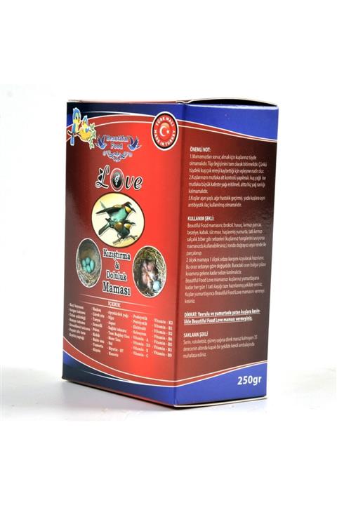 Beautiful Food Love Kızıştırma Ve Doluluk Kuş Maması 250 Gr.