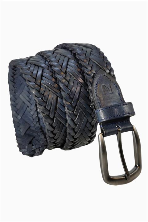 Nardo El Yapımı Hakiki Deri Örgü Kemer