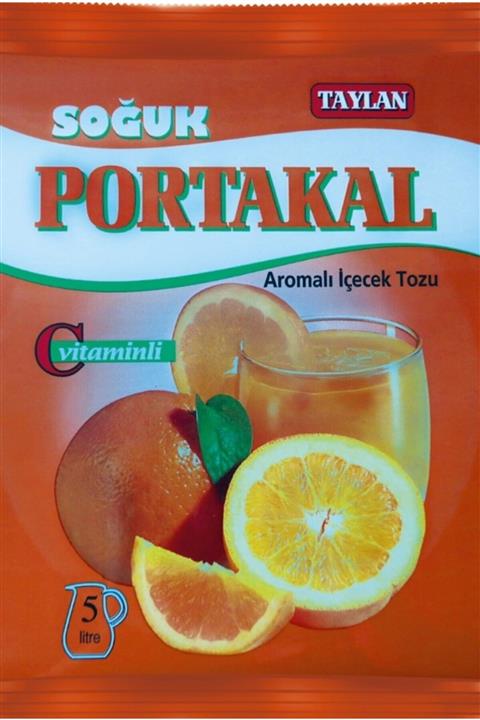 taylan Portakal Aromalı Toz Içecek -soğuk Portakal- (225 gr) 5 Lt