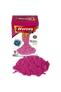 HEROES Renkli Pembe Kinetik Oyun Kumu 500 gr