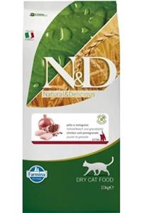 N&D Tahılsız Tavuk Etli Ve Narlı 10 Kg Yavru Kuru Kedi Maması