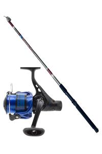 DFT Başlangıç Olta Seti Yeni Racer 210cm 30-60gr Charisma Blue Misinalı (spiralli Karabina Hediyeli)