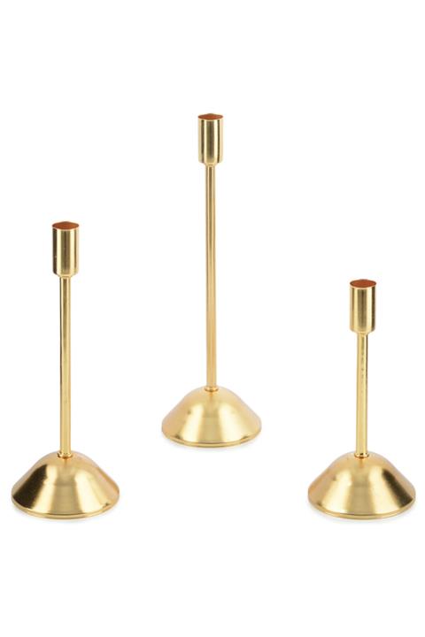 PARTİSERÜVENİ Ince Mumluk 3’lü Gold Set