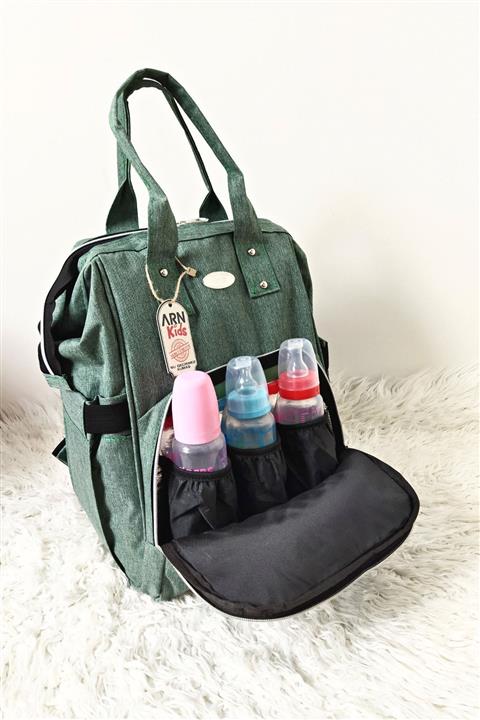 Arn Kids London Plus Model Yeşil Renk Anne Bebek Bakım Çantası