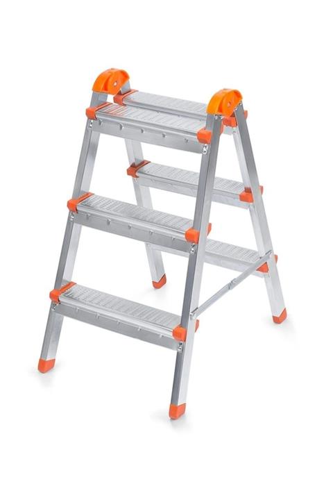 hırdavatçım52 Çift Çıkışlı 3+3 Merdiven Dayanıklı Sağlam Merdivenler