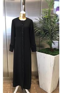 derin store Abaya Ferace Tüy Taş Detaylı