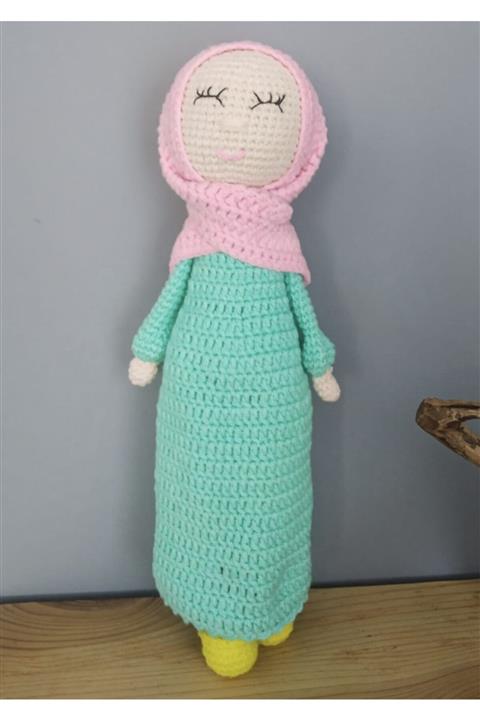 USTAHOBİEVİ Amigurumi Tesettürlü Bebek Organik Oyuncak