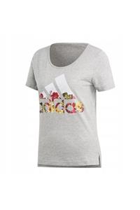 adidas BOS FLOWER Gri Kadın T-Shirt 100575472