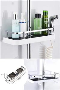 Arsimo Lux Banyo Duş Organizer Sabunluk Metalik Korumalı