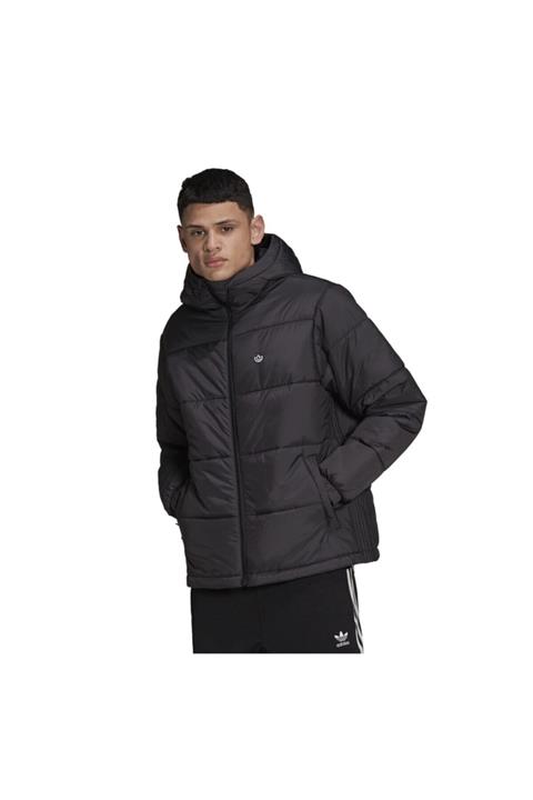 adidas H13555-e Pad Hooded Puff Erkek Mont Siyah