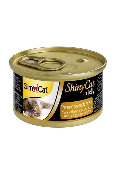 Gimpet Shinycat Konserve Kedi Maması - Tuna Balıklı Karidesli Malt Özlü 70gr