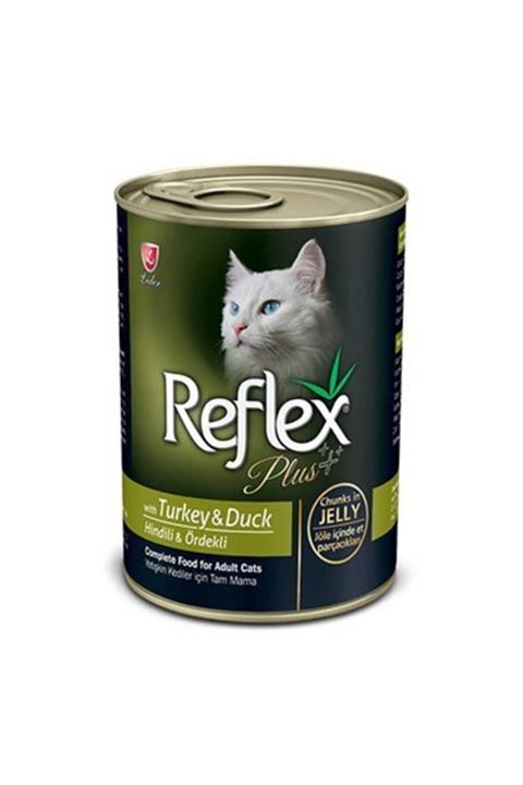 Reflex Plus Hindi Ve Ördekli Kedi Konservesi Et Parçacıklı 400 Gr