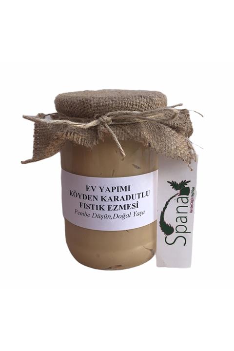 SPANA Karadutlu Fıstık Ezmesi Ev Yapımı Katkısız 330 gr