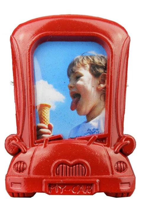 ELITETIME Çerçeve Metal Woswoslu Kirmizi 3.5x6 Cm