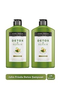 John Frieda Detoks Etkili Onarıcı Şampuan - Detox & Repair Shampoo 250 Ml X 2 Adet