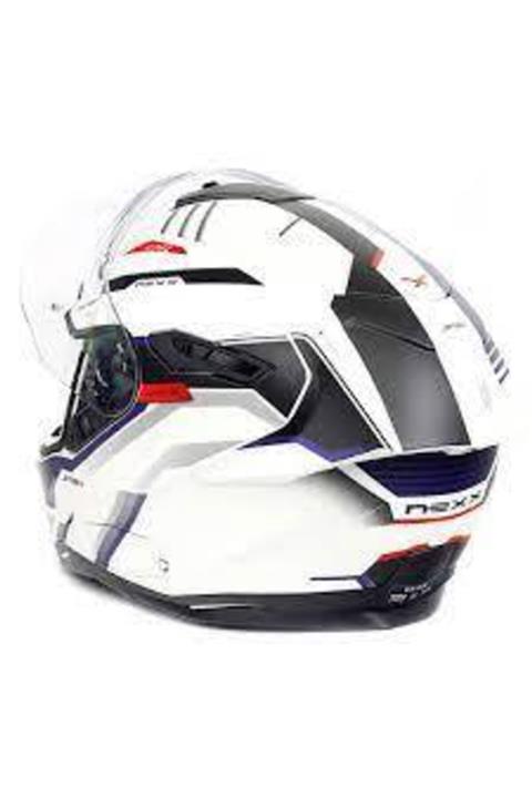 Nexx Sx.100r Grıdlıne Mat Beyaz-mavi Kask