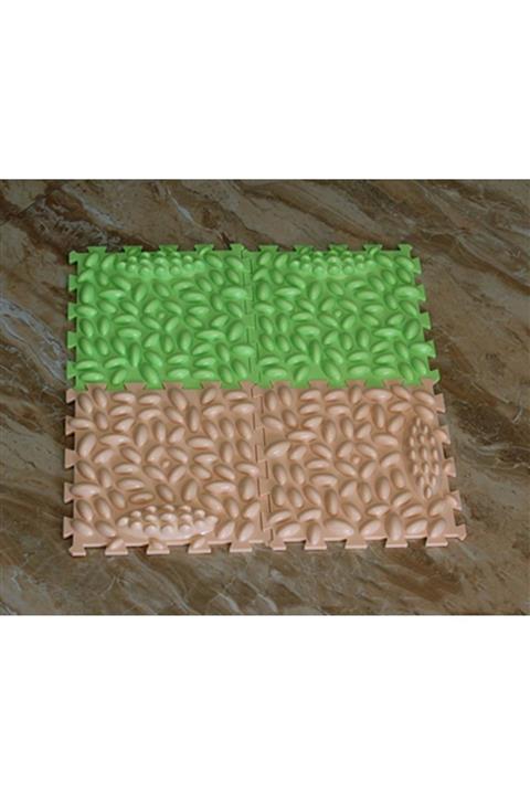 MİYANG Sert Plastik Ayak Refleksoloji Duyu Matı 4'lü Set, Ayak Masaj Matı