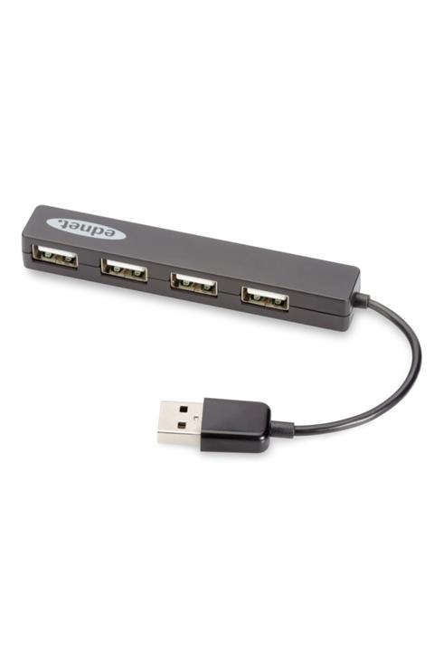 Ednet 4 Port Usb 2.0 Hub, Kablo Formunda, Plastik
