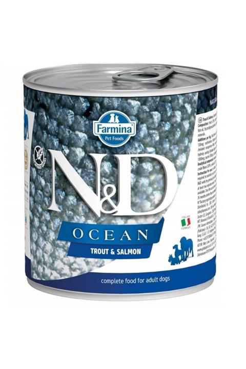 N&D Ocean Somon Ve Alabalıklı Köpek Konservesi 285 Gr