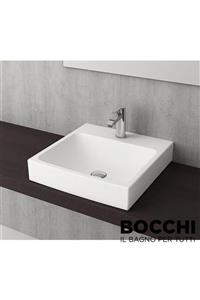 Bocchi Scala Arch Tezgah Üstü Lavabo 48cm - Parlak Beyaz