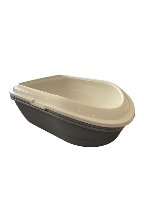 Çınar Elekli Açık Kedi Tuvaleti Beyaz