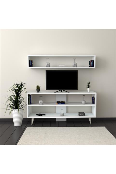 Puzzle Design Boom Beyaz Tv Ünitesi