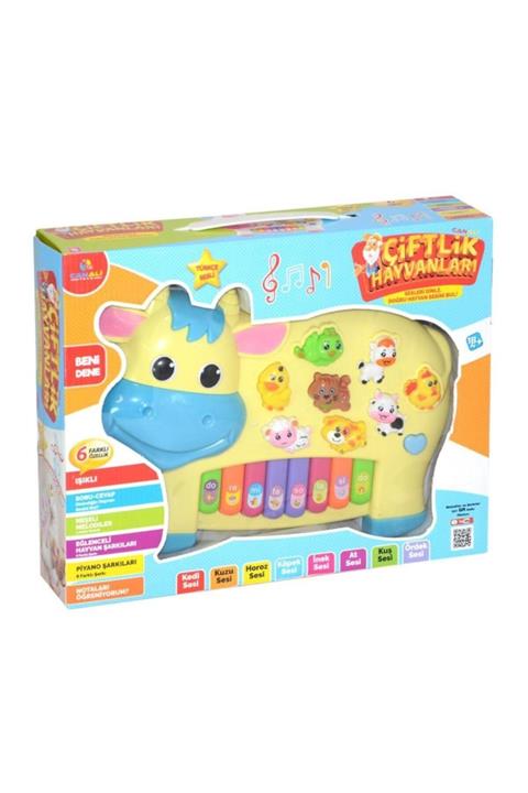 Can Ali Toys Işıklı Müzikli Inek Görünümlü Piyano