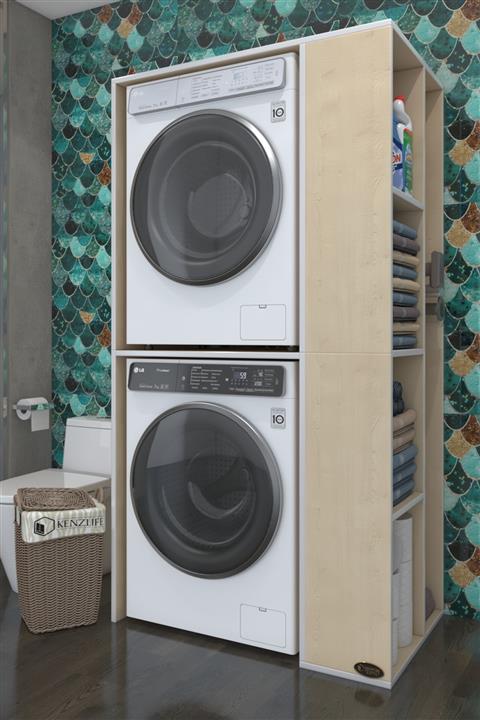 Kenzlife Çamaşır-kurutma Makinesi Dolabı Demyan Daa 180*090*60 Banyo