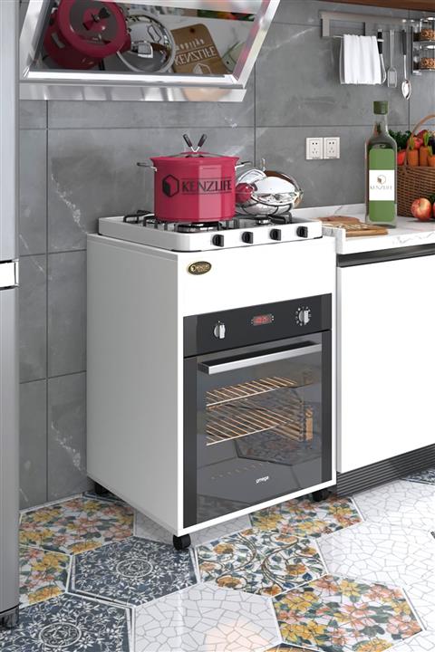Kenzlife ankastre modülü kabini disprosyum byz fırın ocak dolabı sabit tabla tekerlekli
