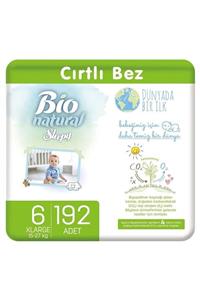 Sleepy Bio Natural Bebek Bezi 6 Numara Xlarge 192 Adet