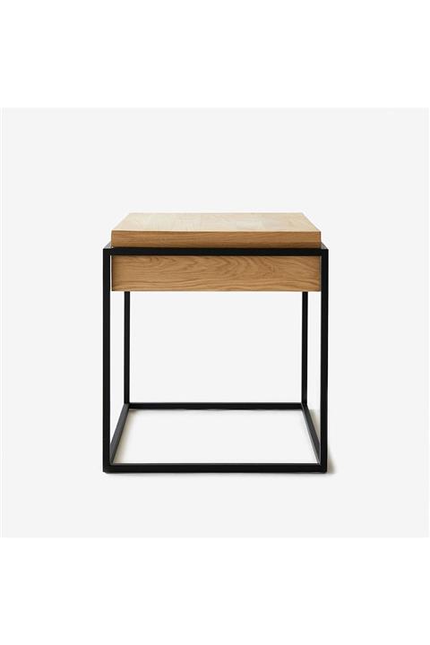 DecovizyonTasarım Pitts Yan Sehpa Komodin Siyah