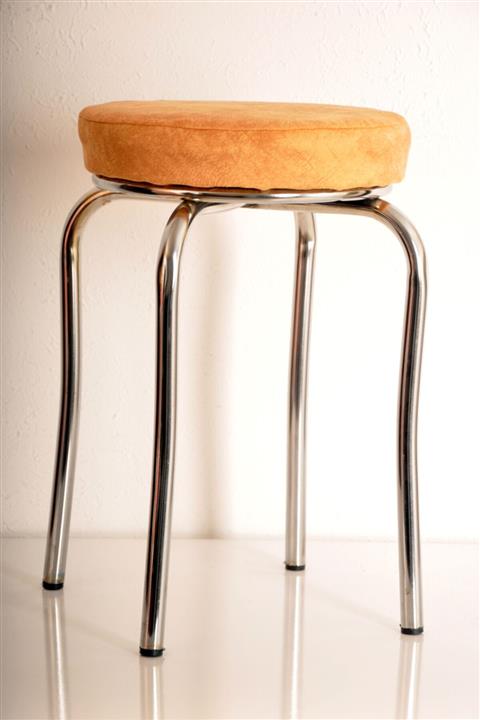 yılmaz masacılık 6 Adet Sarı Silinebilir Kumaş Profil Tabure Metal Tabure Mutfak Taburesi Kalın Tabure