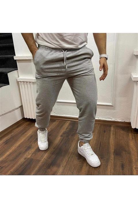 BYDALİMAN Unisex Gri Kelepçe Paça Eşofman