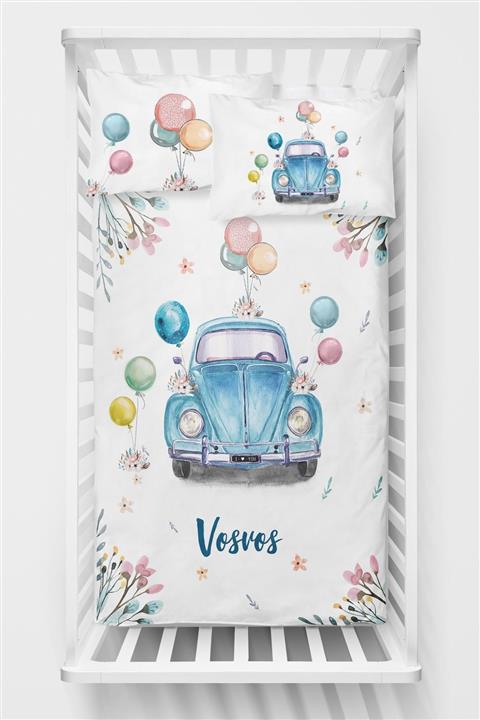 Homamia Beyaz Vosvos Bebek Nevresim Takımı