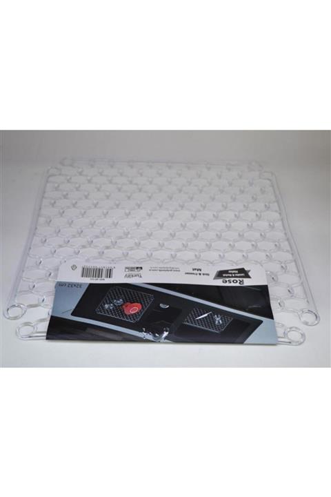 çilekev Lavabo Ve Buzluk Matı Lavabo Halısı 32 Cm X 32 Cm Şeffaf Mat