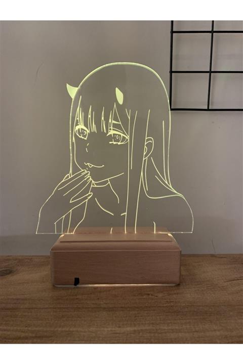 Modiwa Design Zero Two Anime Darling In The Franxx 16 Renk Anime Gece Lambası