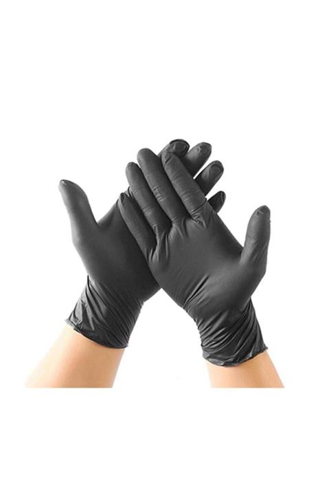 Nitril Eldiven Siyah (gıdaya Uygun Çok Amaçlı) 100 Lü Pudrasız Small