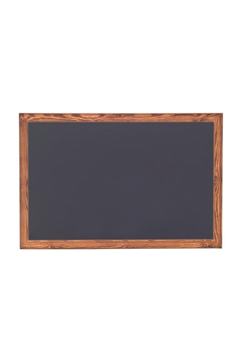 Chalky 90x140 Cm Kara Tahta Ahşap Çerçeveli - Tebeşir Yazı Tahtası - Siyah