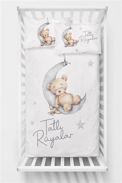 Homamia Aydaki Ayı Bebek Nevresim Seti