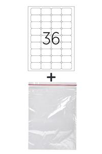 İhtiyaç Limanı 45x35 Mm Yapışkanlı Etiket 36 Adet+23x31 Kilitli Şeffaf Naylon Torba 36 Adet Ambalaj Seti