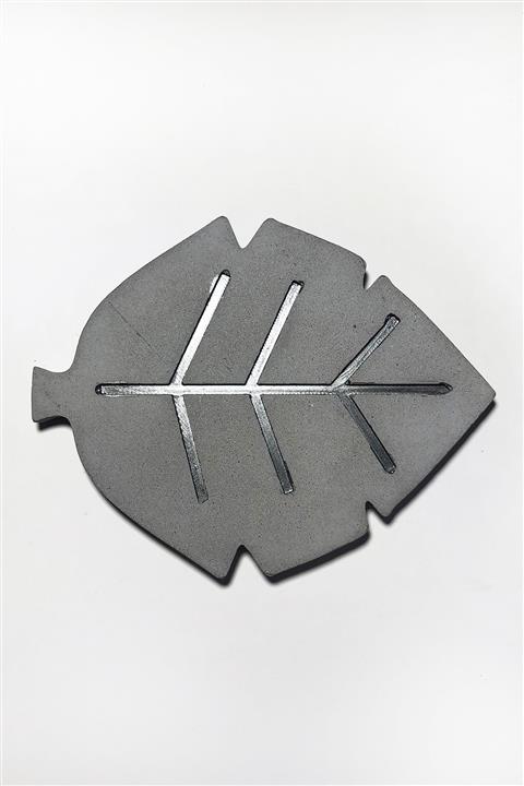 RocArt Home Beton Yaprak Tekli Bardak Altlığı